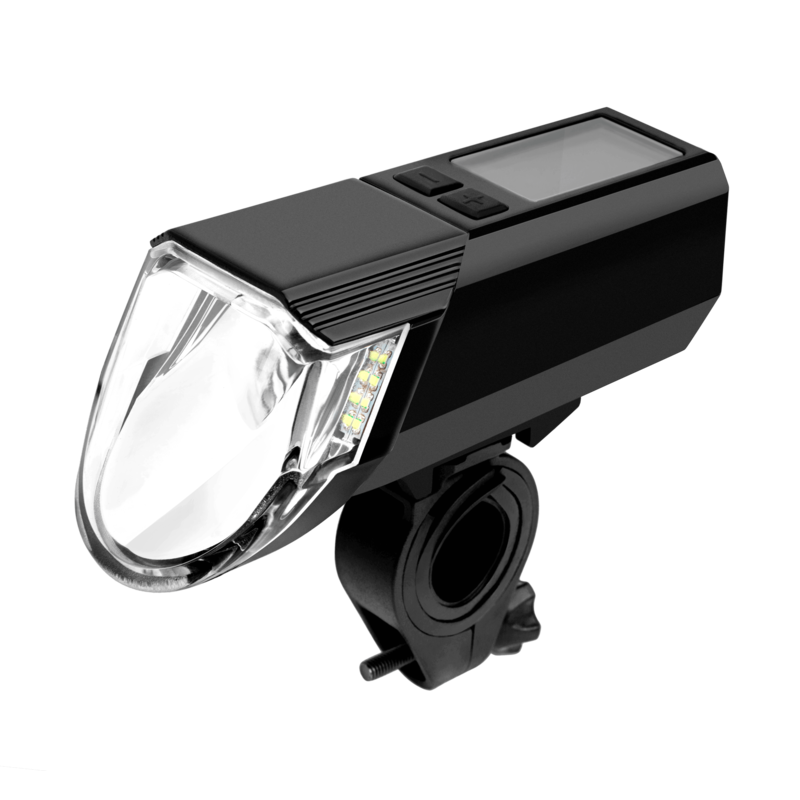 Luz delantera bicicleta LED 300lm con Powerbank y batería integrada recargable USB - motoscamaralweb.com Luz delantera bicicleta LED 300lm con Powerbank y batería integrada recargable USB - motoscamaralweb.com