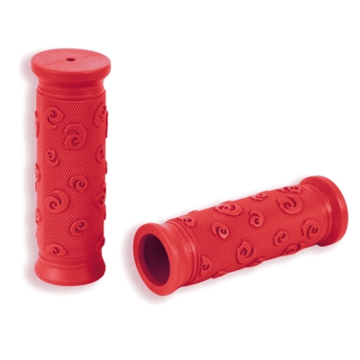 Par puños bicicleta grip-shift y niño. Rojo - motoscamaralweb.com