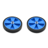 Par de ruedas completas para estabiciclo llanta azul - motoscamaralweb.com