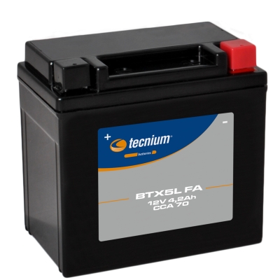 Batería TECNIUM activada BTX5L - motoscamaralweb.com