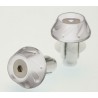 Punteras de manillar BIHR Ø14-17mm Plata - motoscamaralweb.com