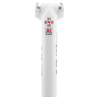 Tija de sillín UNO TS 639 - 350mm Ø31.6 Blanca - motoscamaralweb.com
