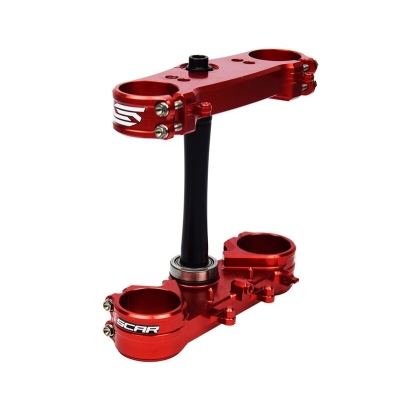 Tija completa SCAR rojo. offset 22 mm - motoscamaralweb.com