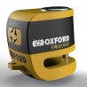 Candado de disco OXFORD XA5 Alarm - amarillo &amp;amp; negro - motoscamaralweb.com