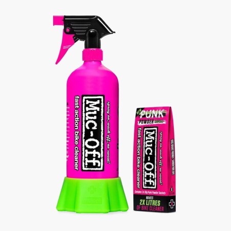 Pack MUC-OFF polvo Punk Powder y botella aluminio - motoscamaralweb.com