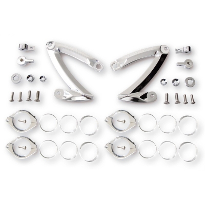 Soporte de faro para horquilla HIGHSIDER Z-Style aluminio CNC - 47-54 mm - motoscamaralweb.com