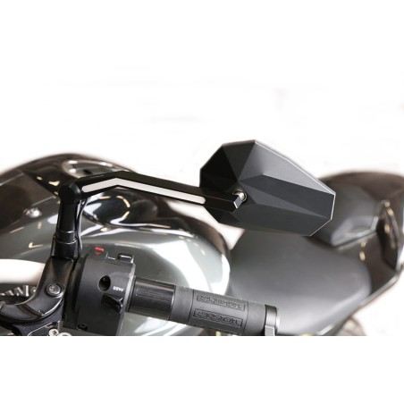 Juego de retrovisores HIGHSIDER Stealth-X3 (con luz de posición LED) - motoscamaralweb.com