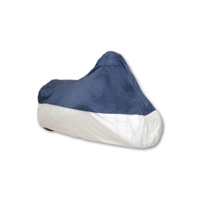 Funda cubremoto para exterior SHIN YO - Moto / Scooter - Azul / Plata - S - motoscamaralweb.com
