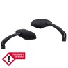 Retrovisor SHIN YO Luca aluminio - motoscamaralweb.com