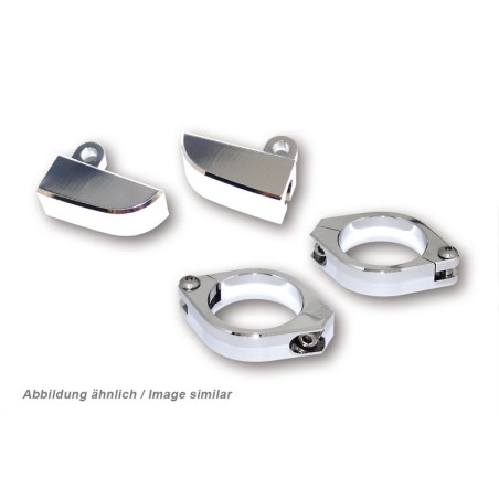 Juego de soportes de intermitente para horquilla HIGHSIDER aluminio CNC - Ø 35-37 mm - motoscamaralweb.com