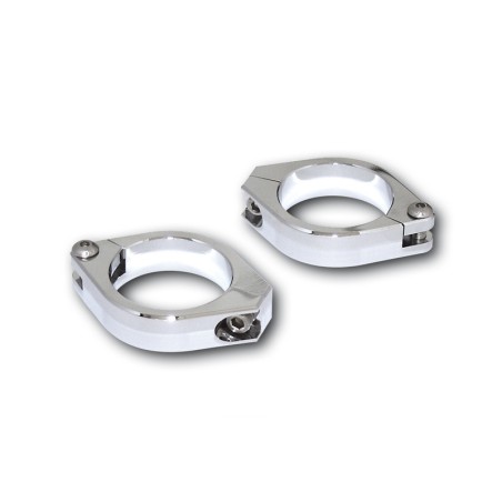 Juego de abrazaderas para horquilla HIGHSIDER aluminio CNC - Ø 38-41 mm - motoscamaralweb.com