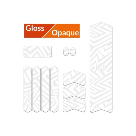 Kit adhesivos protectores cuadro ALGIS mate M LINES blanco - motoscamaralweb.com