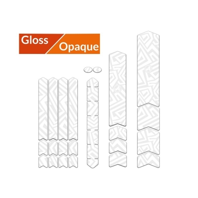 Kit adhesivos protectores cuadro ALGIS brillo L LINES blanco - motoscamaralweb.com