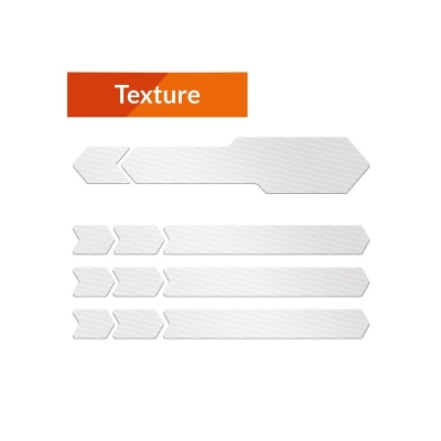 Kit adhesivos protectores de vaina ALGIS texture transparente - motoscamaralweb.com