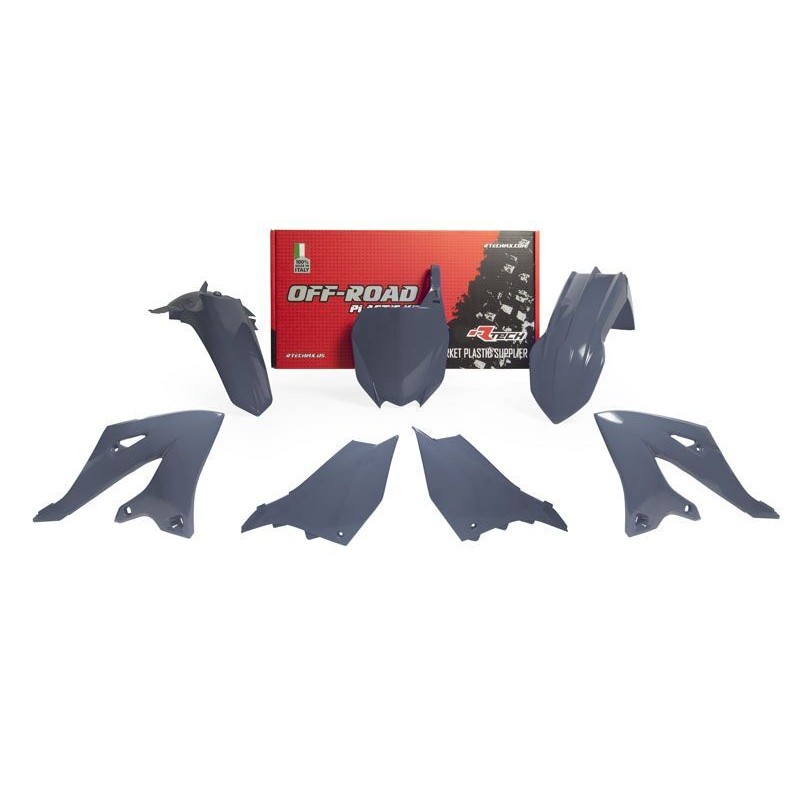 Kit de plástica RACETECH (5 piezas) - Gris - motoscamaralweb.com Kit de plástica RACETECH (5 piezas) - Gris - motoscamaralweb.com