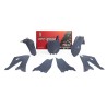 Kit de plástica RACETECH (5 piezas) - Gris - motoscamaralweb.com
