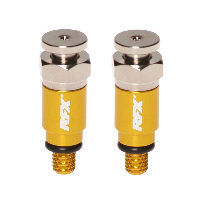 Purgadores de aire de horquilla RFX Pro M5 x 0.8 (amarillo) Kayaba/Sho