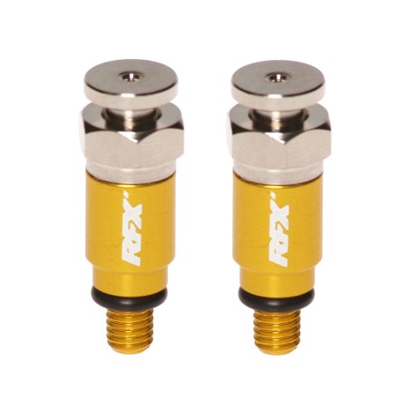 Purgadores de aire de horquilla RFX Pro M5 x 0.8 (amarillo) Kayaba/Sho