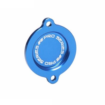 Tapa del filtro de aceite RFX Pro (azul) - Husqvarna FE/FC450 - motoscamaralweb.com