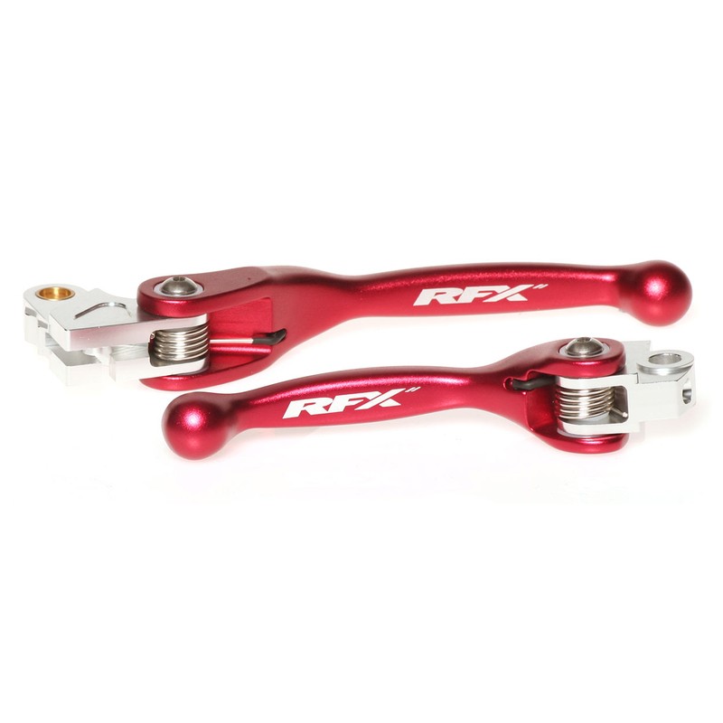 Juego de manetas flexibles forjadas RFX (rojo) - motoscamaralweb.com Juego de manetas flexibles forjadas RFX (rojo) - motoscamaralweb.com