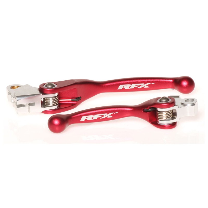 Juego de manetas flexibles forjadas RFX (rojo) - motoscamaralweb.com Juego de manetas flexibles forjadas RFX (rojo) - motoscamaralweb.com
