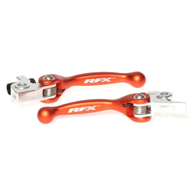Juego de manetas flexibles forjadas RFX Race - naranja - motoscamaralweb.com