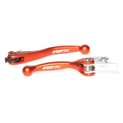Juego de manetas flexibles forjadas RFX Race (naranja) - motoscamaralweb.com