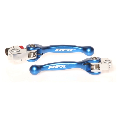 Juego de manetas flexibles forjadas RFX (azul) - motoscamaralweb.com