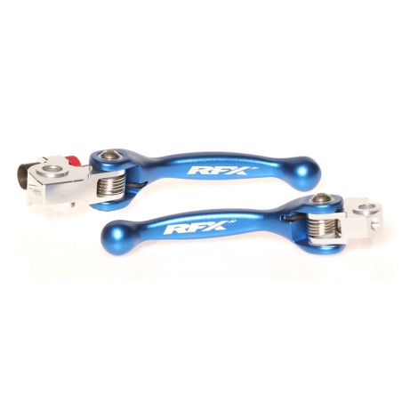 Juego de manetas flexibles forjadas RFX (azul) - motoscamaralweb.com