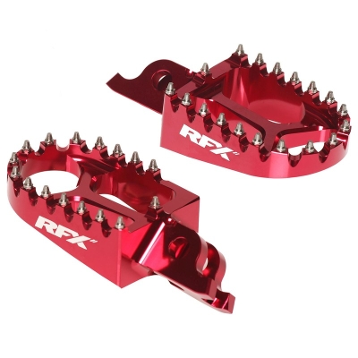 Estriberas de aluminio CNC para trial RFX Pro (rojo) Universal - Gas G