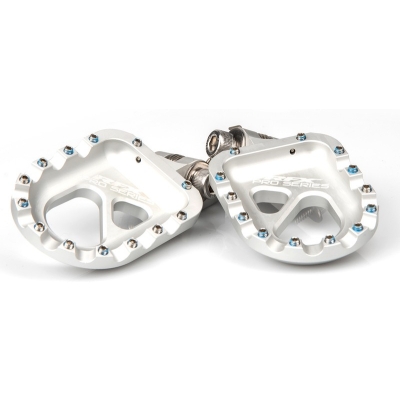 Estriberas de aluminio CNC para trial RFX Pro (plata) Universal - Gas