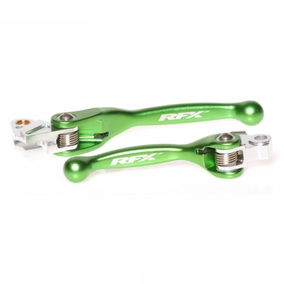 Juego de manetas flexibles forjadas RFX (verde) - Kawasaki KXF450 - motoscamaralweb.com