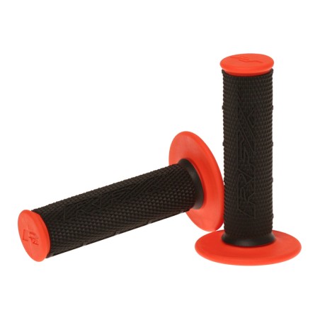 Puños compuestos dobles RFX Pro Series con centro negro (negro/ naranj