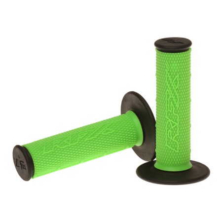 Puños compuestos dobles RFX Pro Series con extremos negros (verde/negr