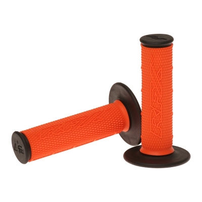 Puños compuestos dobles RFX Pro Series con extremos negros (naranja/ne