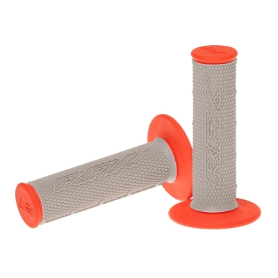 Puños compuestos dobles RFX Pro Series con centro gris (gris/naranja).