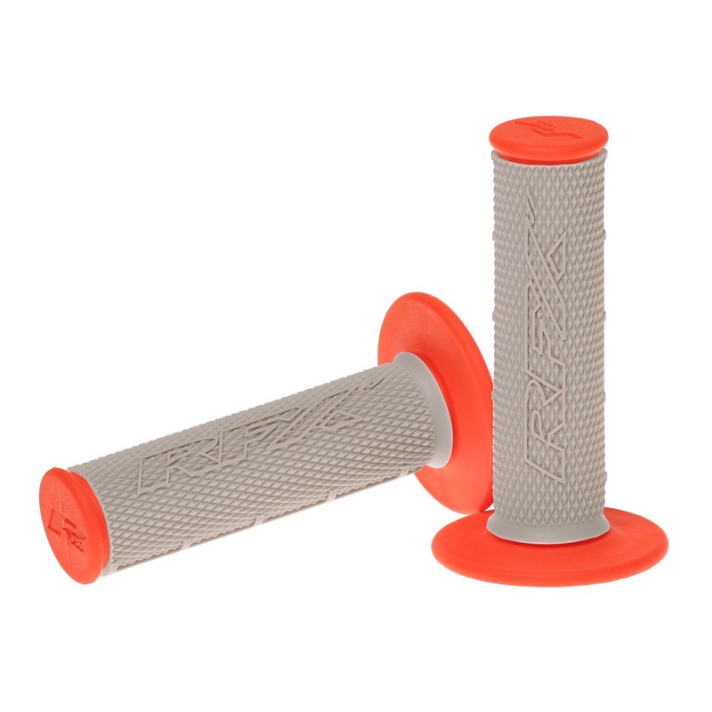 Puños compuestos dobles RFX Pro Series con centro gris (gris/naranja).