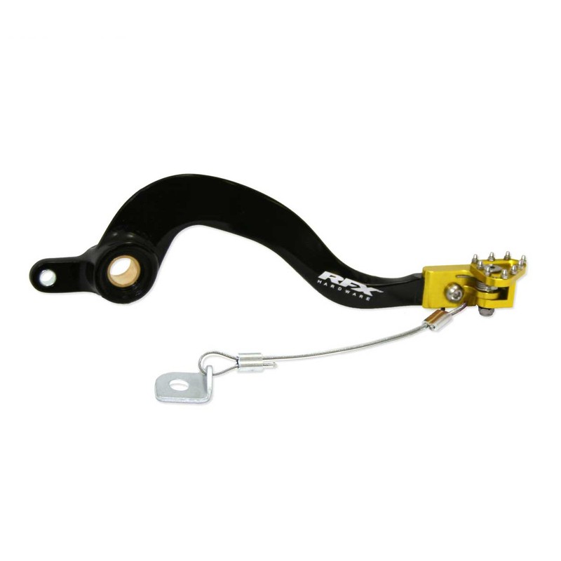 Pedal de freno trasero RFX Pro FT (negro/amarillo) - Suzuki RMZ250 - motoscamaralweb.com Pedal de freno trasero RFX Pro FT (negro/amarillo) - Suzuki RMZ250 - motoscamaralweb.com