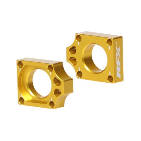 Tensores de cadena traseros RFX Pro (amarillo) - Suzuki RMZ250/450 - motoscamaralweb.com