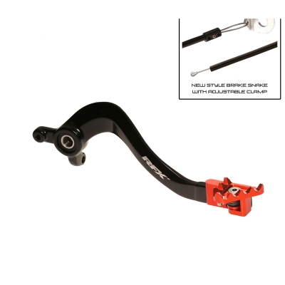 Pedal de freno trasero RFX Pro FT - negro/naranja - motoscamaralweb.com