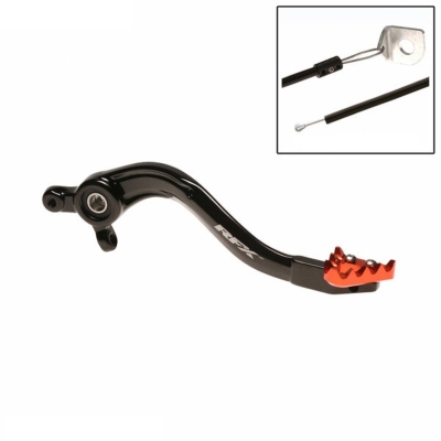 Pedal de freno trasero RFX Pro ST (negro/naranja) - KTM SX85 - motoscamaralweb.com