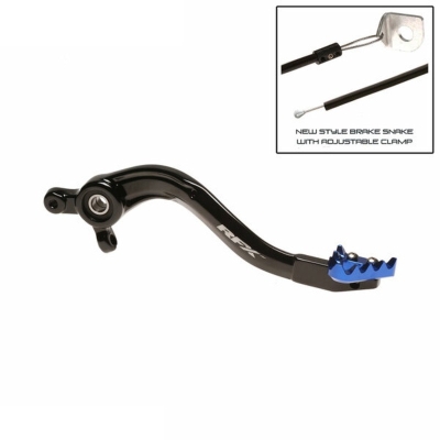 Pedal de freno trasero RFX Pro ST anodizado duro negro/azul - motoscamaralweb.com