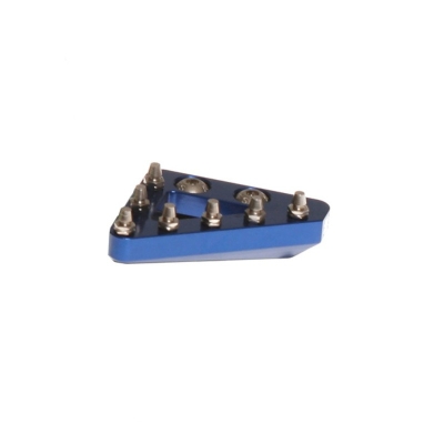 Puntera de pedal de freno trasero macizo CNC RFX Pro de repuesto (azul) - motoscamaralweb.com