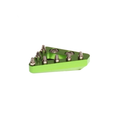 Puntera de pedal de freno trasero macizo CNC RFX Pro de repuesto (verde) - motoscamaralweb.com