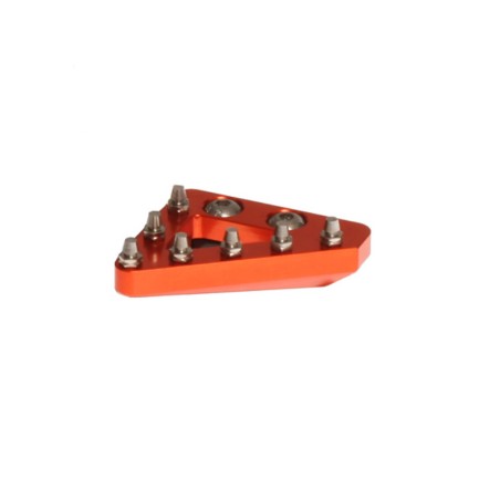 Puntera de pedal de freno trasero macizo CNC RFX Pro de repuesto (naranja) - motoscamaralweb.com