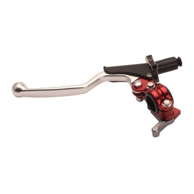 Conjunto de maneta de embrague RFX Race Universal 4 tiempos EZ Adjust rojo - motoscamaralweb.com