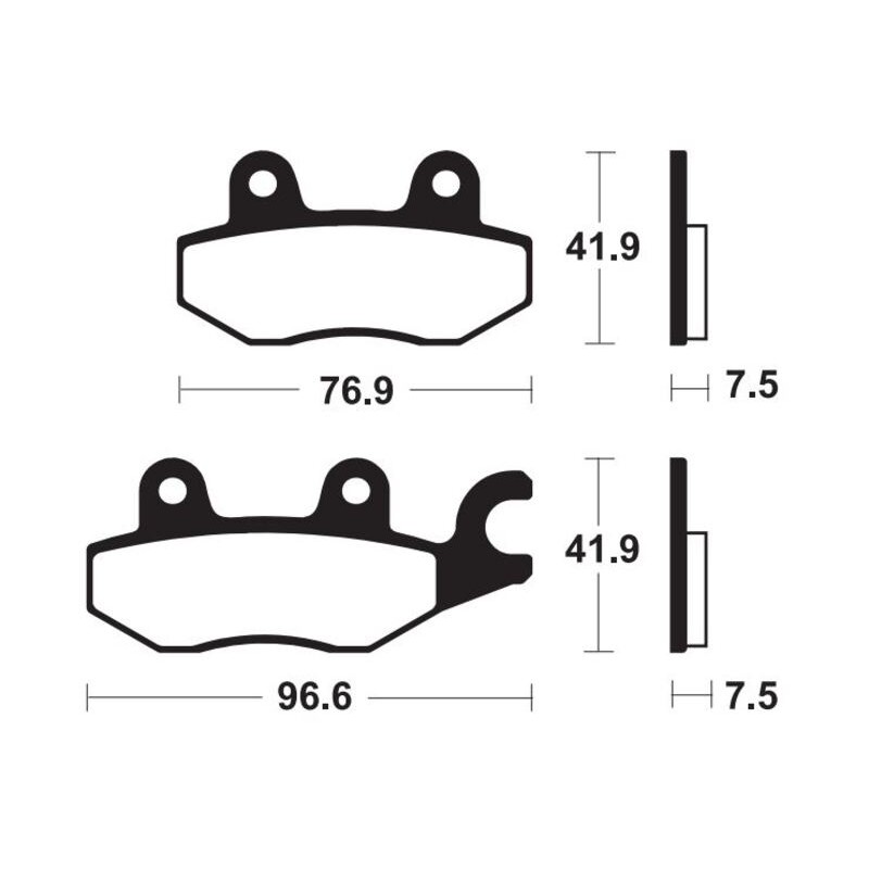 Pastillas de freno TECNIUM sintetizadas - MF455 - motoscamaralweb.com