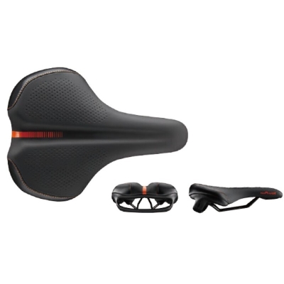 Sillín VELO B97-01 D1 U-CARRY prostático raíles SS - motoscamaralweb.com