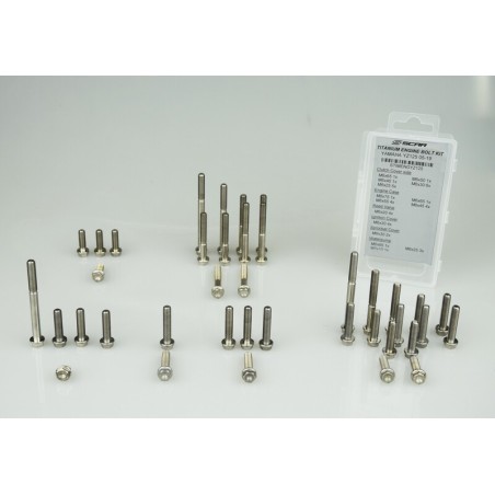 Kit de tornillos de titanio para motor SCAR - motoscamaralweb.com