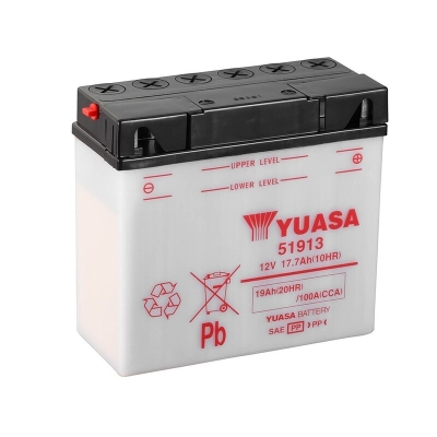 Batería YUASA 51913 Combipack (con electrolito) - motoscamaralweb.com